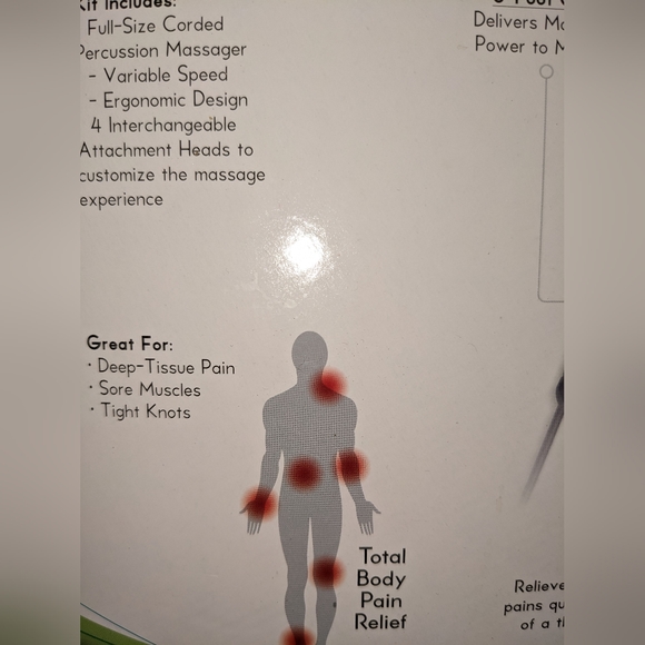 Wahl Deep Tissue Percussion Therapeutic Massager w 4 Attachments - Picture 13 of 14